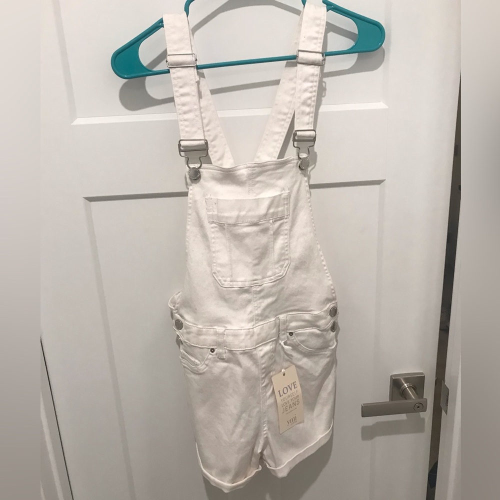 White YMI Overalls Size 5